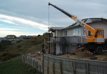 Residential crane construction